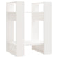 Boekenkast/Kamerscherm 41X35X57 Cm Massief Grenenhout Wit