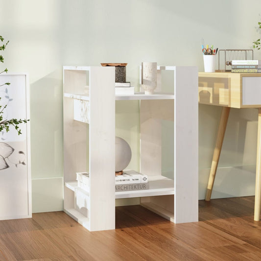 Boekenkast/Kamerscherm 41X35X57 Cm Massief Grenenhout Wit