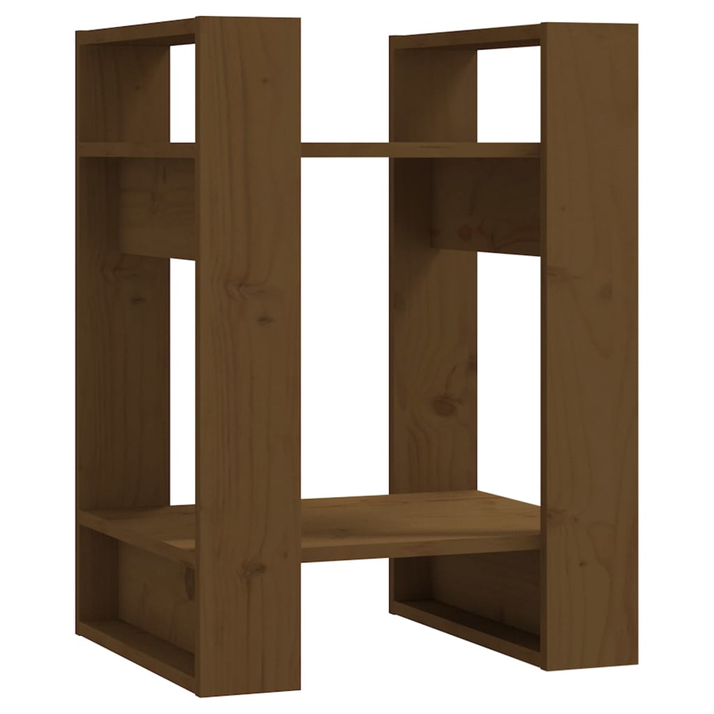 Boekenkast/Kamerscherm 41X35X57 Cm Grenenhout Honingbruin
