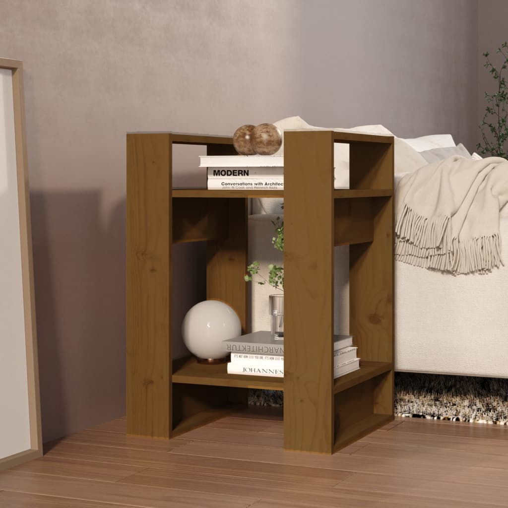 Boekenkast/Kamerscherm 41X35X57 Cm Grenenhout Honingbruin