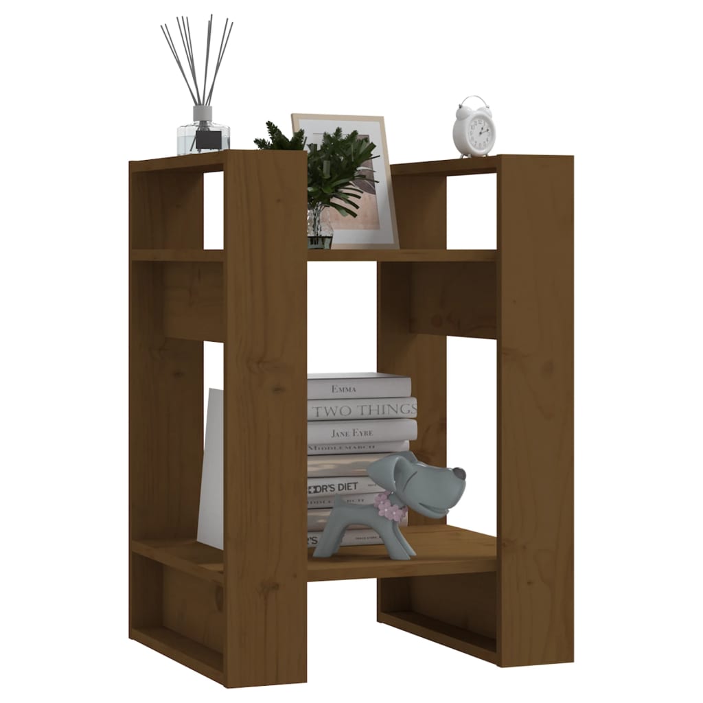 Boekenkast/Kamerscherm 41X35X57 Cm Grenenhout Honingbruin