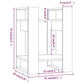 Boekenkast/Kamerscherm 41X35X57 Cm Grenenhout Honingbruin