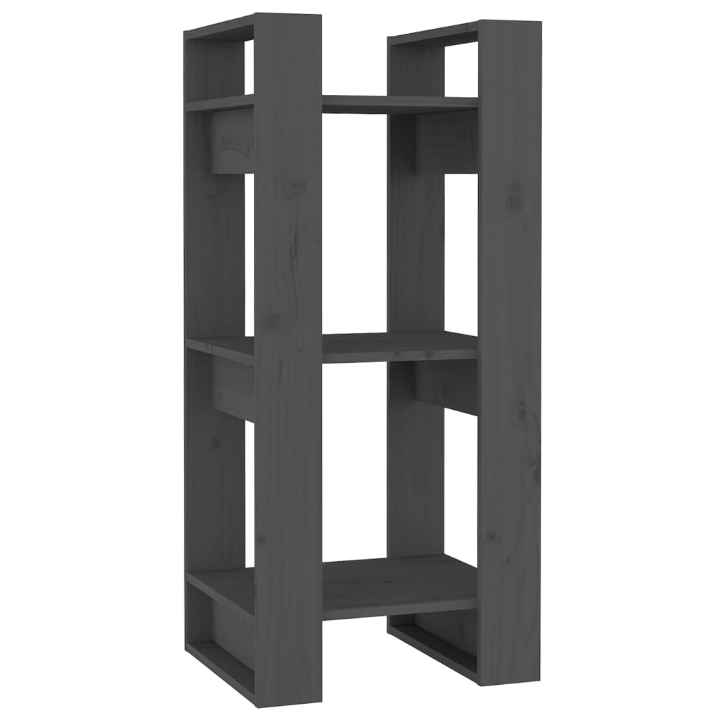 Boekenkast/Kamerscherm 41X35X91 Cm Massief Grenenhout Grijs