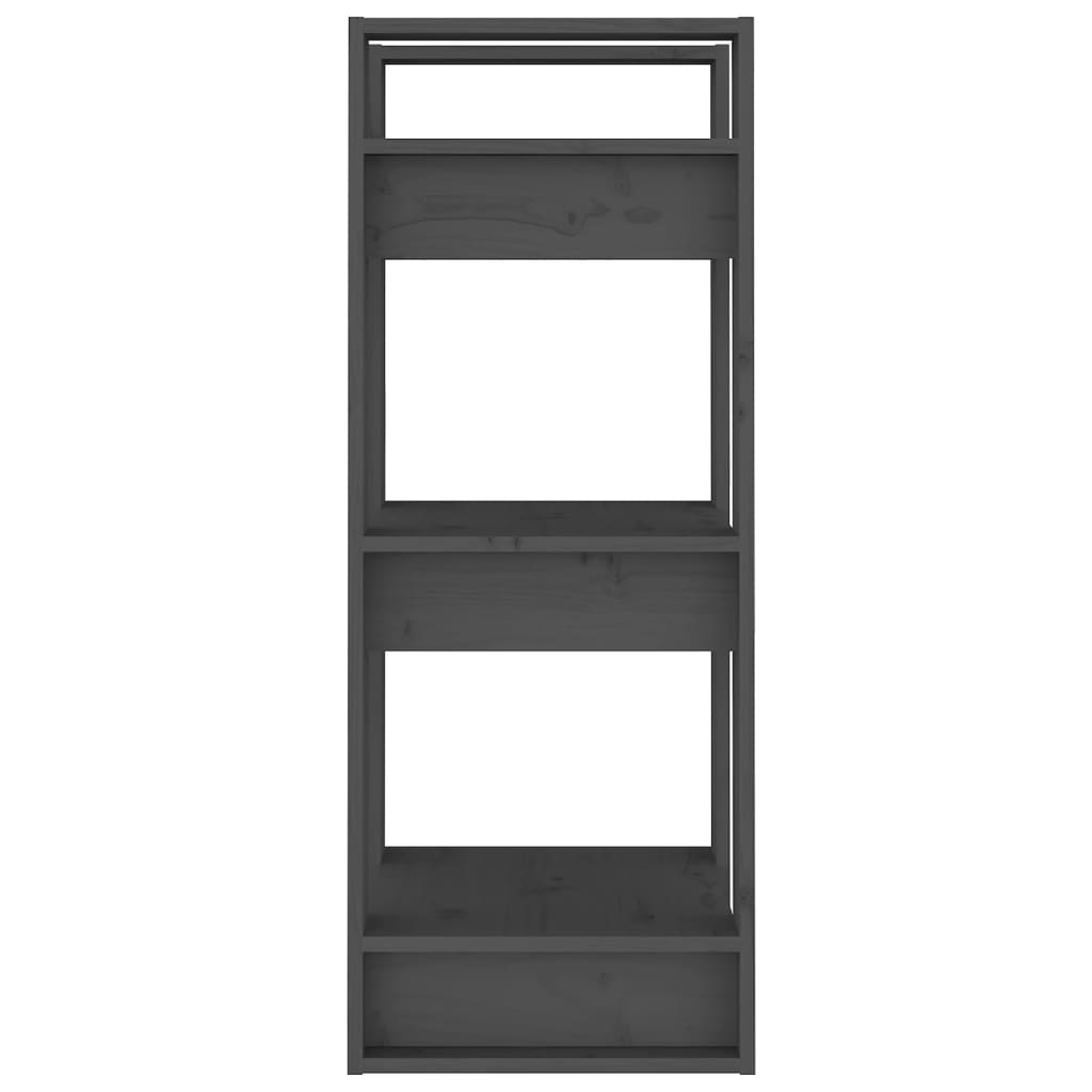 Boekenkast/Kamerscherm 41X35X91 Cm Massief Grenenhout Grijs