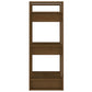Boekenkast/Kamerscherm 41X35X91 Cm Massief Hout Honingbruin