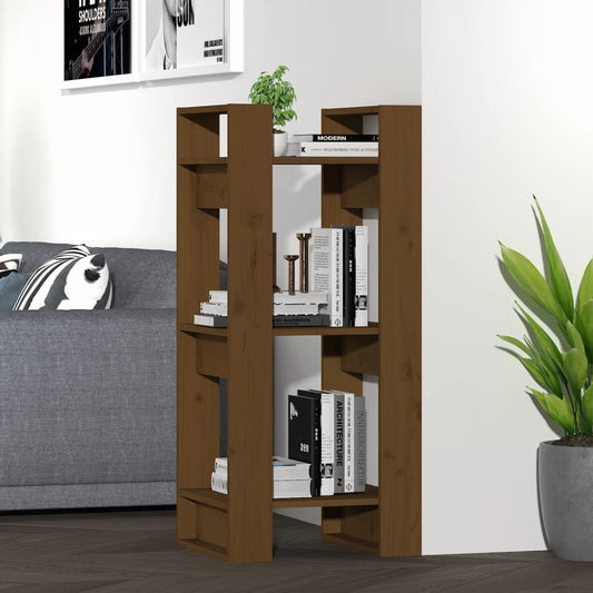 Boekenkast/Kamerscherm 41X35X91 Cm Massief Hout Honingbruin