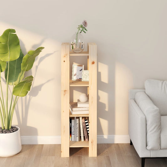 Boekenkast/Kamerscherm 41X35X125 Cm Massief Grenenhout