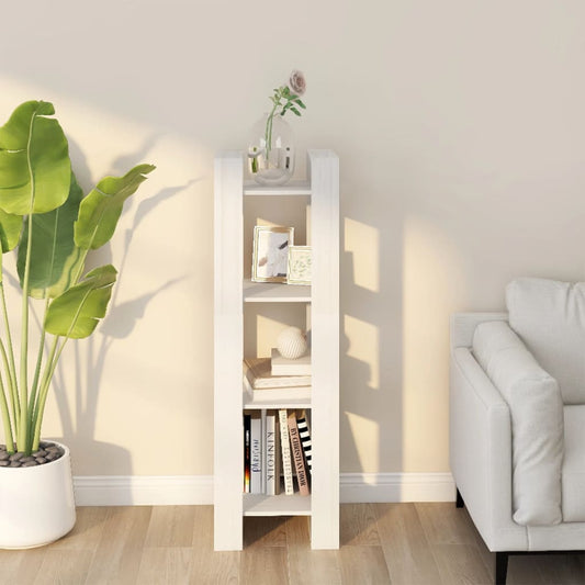 Boekenkast/Kamerscherm 41X35X125 Cm Massief Grenenhout Wit
