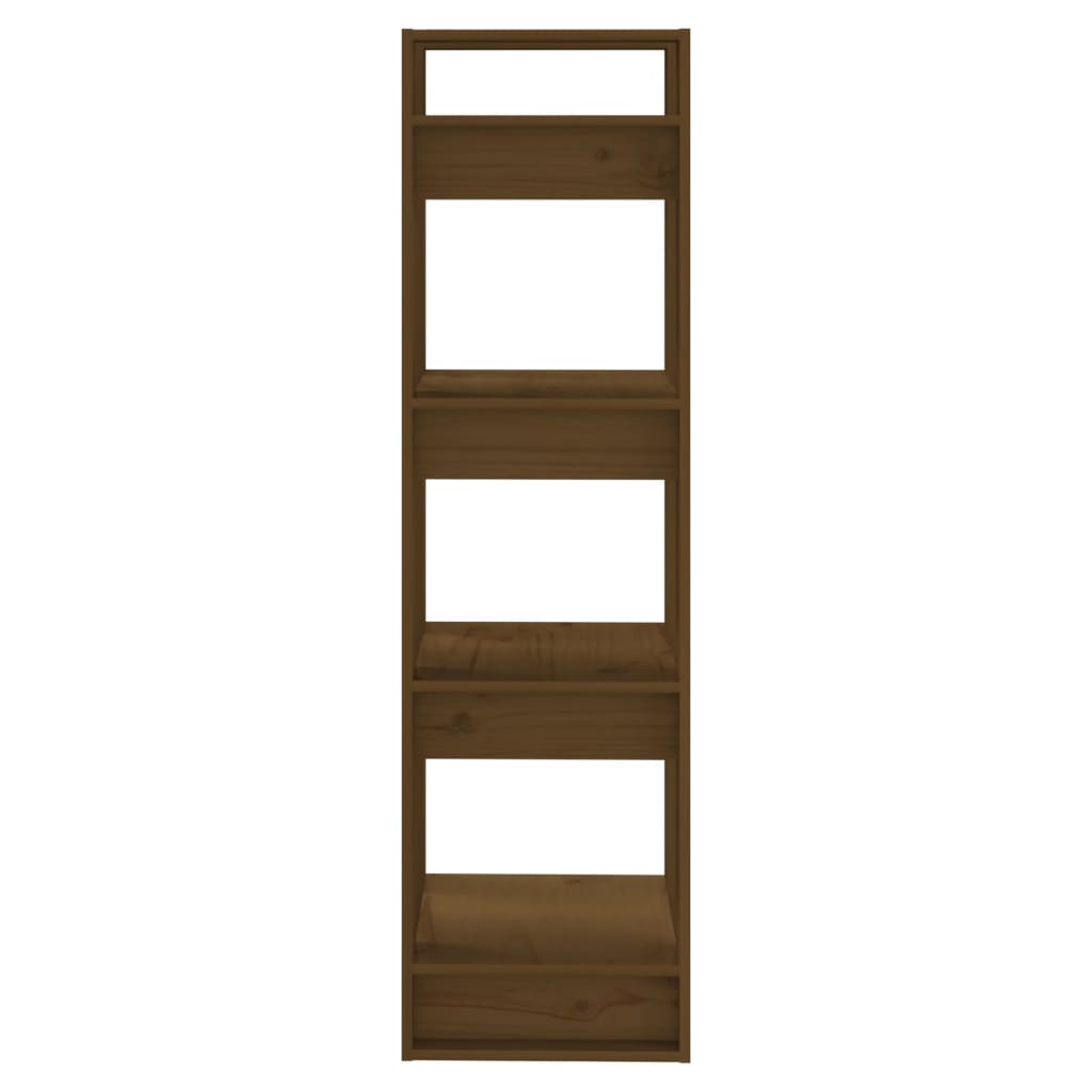 Boekenkast/Kamerscherm 41X35X125 Cm Massief Hout Honingbruin