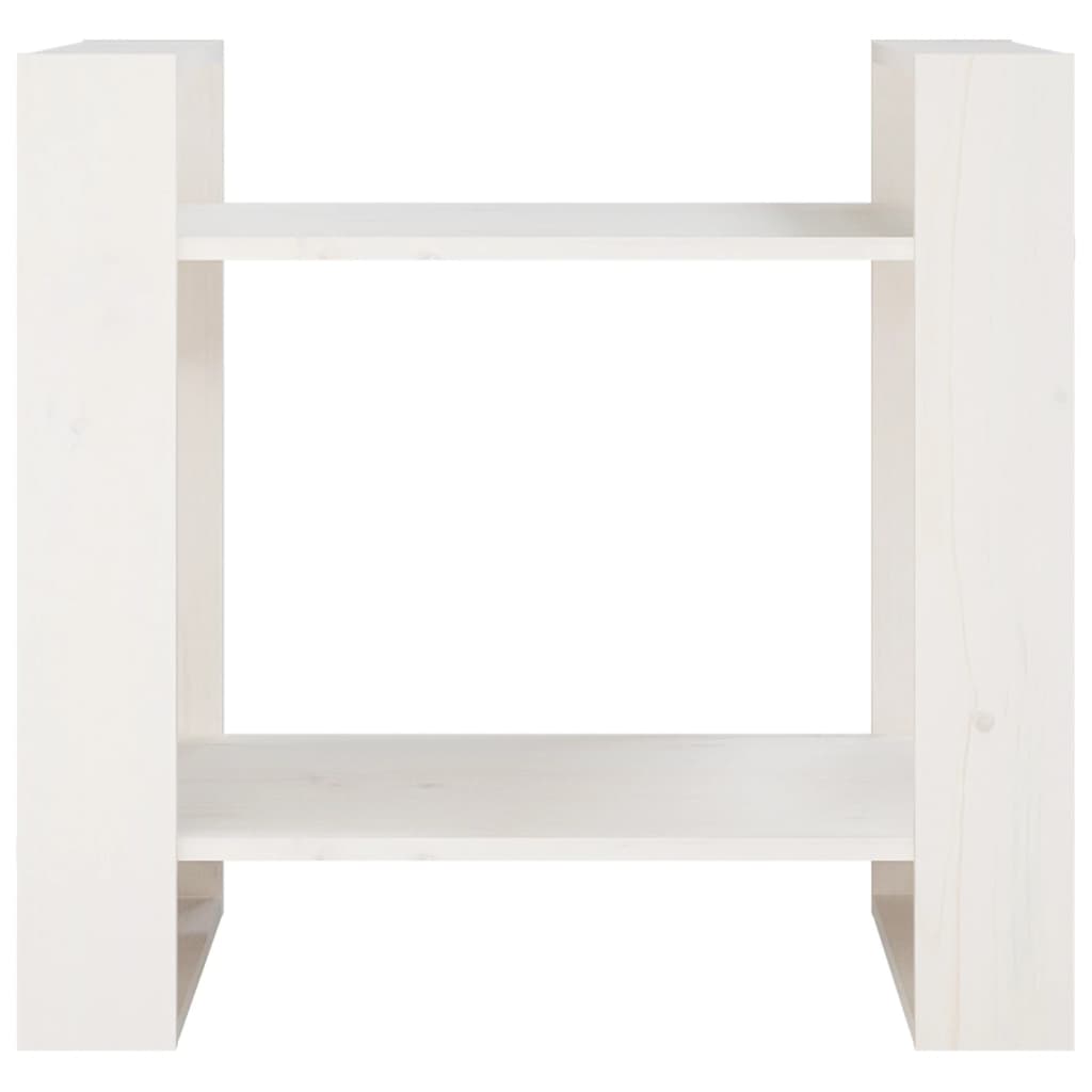 Boekenkast/Kamerscherm 60X35X57 Cm Massief Grenenhout Wit