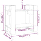 Boekenkast/Kamerscherm 60X35X57 Cm Massief Hout Honingbruin