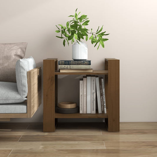 Boekenkast/Kamerscherm 60X35X57 Cm Massief Hout Honingbruin
