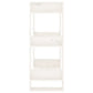 Boekenkast/Kamerscherm 60X35X91 Cm Massief Grenenhout Wit