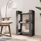 Boekenkast/Kamerscherm 60X35X91 Cm Massief Grenenhout Grijs
