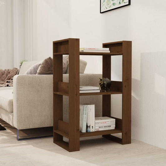 Boekenkast/Kamerscherm 60X35X91 Cm Massief Hout Honingbruin