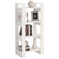 Boekenkast/Kamerscherm 60X35X125 Cm Massief Hout Wit