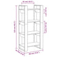 Boekenkast/Kamerscherm 60X35X125 Cm Massief Hout Honingbruin