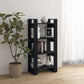 Boekenkast/Kamerscherm 60X35X125 Cm Massief Hout Zwart