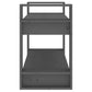 Boekenkast/Kamerscherm 80X35X56,5 Cm Massief Grenenhout Grijs