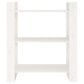 Boekenkast/Kamerscherm 80X35X91 Cm Massief Grenenhout Wit