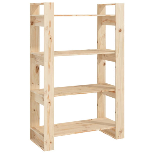 Boekenkast/Kamerscherm 80X35X125 Cm Massief Grenenhout