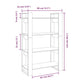 Boekenkast/Kamerscherm 80X35X125 Cm Massief Hout Honingbruin