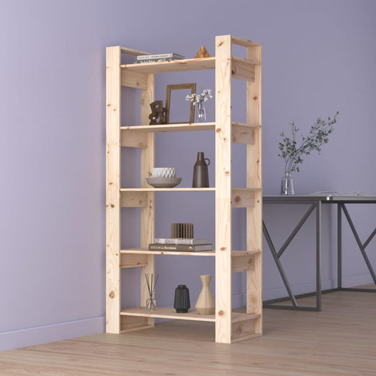 Boekenkast/Kamerscherm 80X35X160 Cm Massief Grenenhout