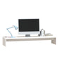 Monitorstandaard 100X27X15 Cm Massief Grenenhout Wit