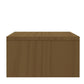 Monitorstandaard 100X27X15 Cm Massief Grenenhout Honingbruin