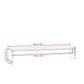 Monitorstandaard 100X27X15 Cm Massief Grenenhout Honingbruin