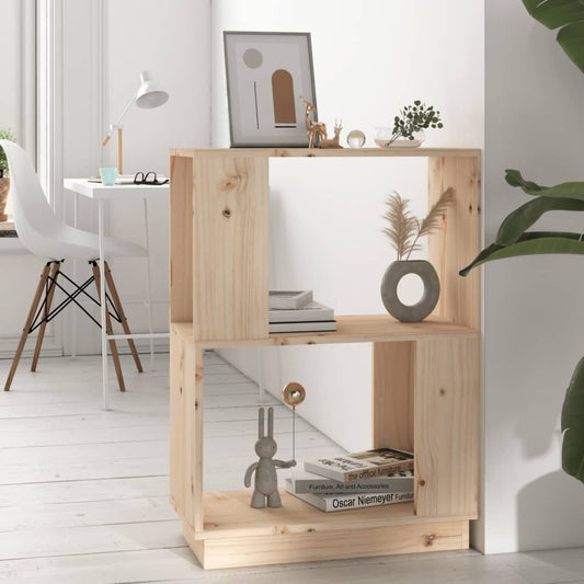 Boekenkast/Kamerscherm 51X25X70 Cm Massief Grenenhout