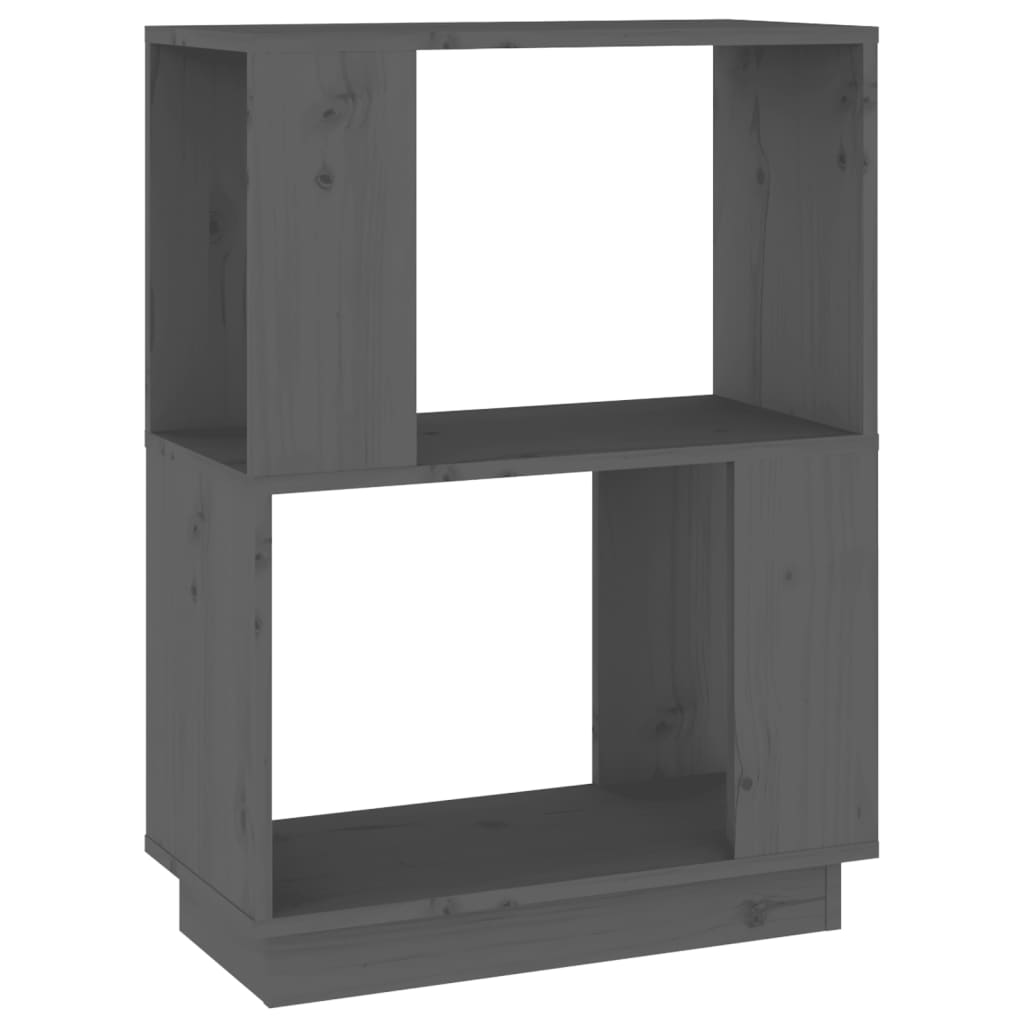 Boekenkast/Kamerscherm 51X25X70 Cm Massief Grenenhout Grijs
