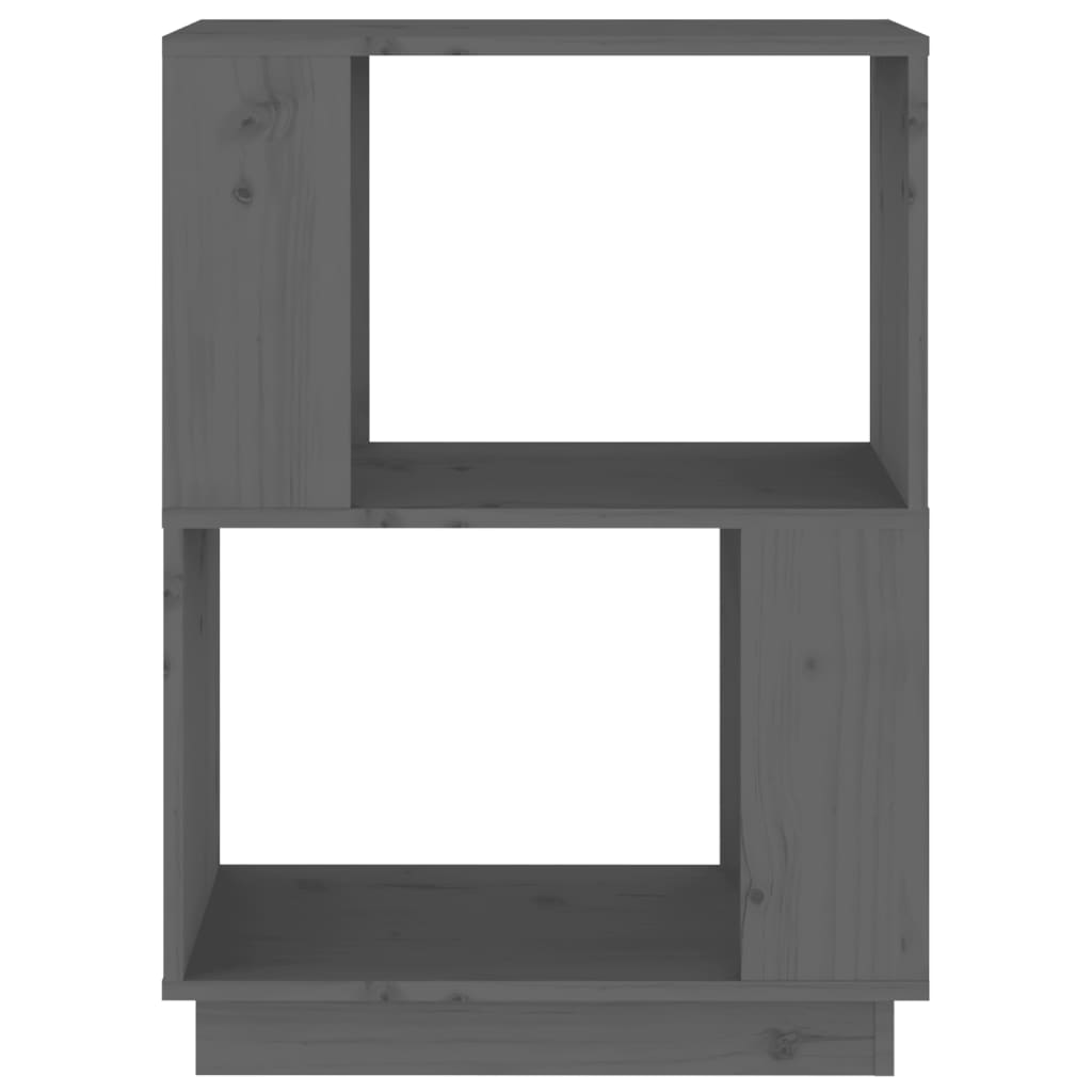 Boekenkast/Kamerscherm 51X25X70 Cm Massief Grenenhout Grijs