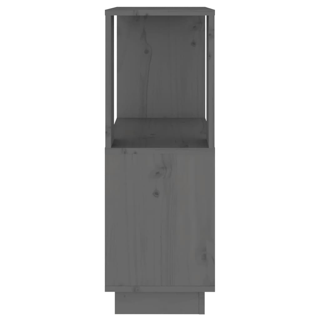 Boekenkast/Kamerscherm 51X25X70 Cm Massief Grenenhout Grijs