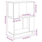 Boekenkast/Kamerscherm 51X25X70 Cm Massief Grenenhout Grijs