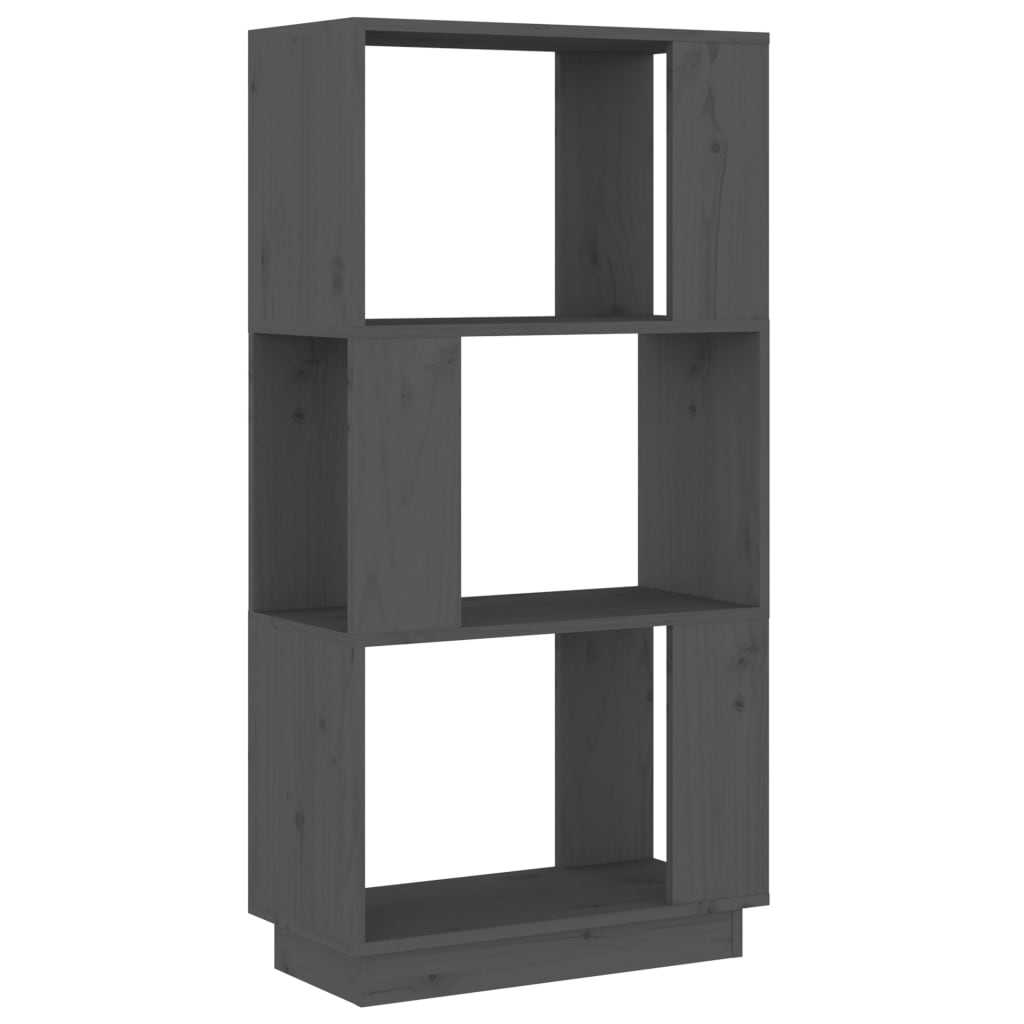 Boekenkast/Kamerscherm 51X25X101 Cm Massief Grenenhout Grijs
