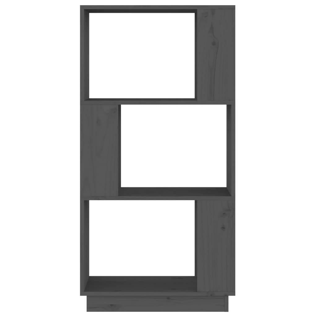 Boekenkast/Kamerscherm 51X25X101 Cm Massief Grenenhout Grijs