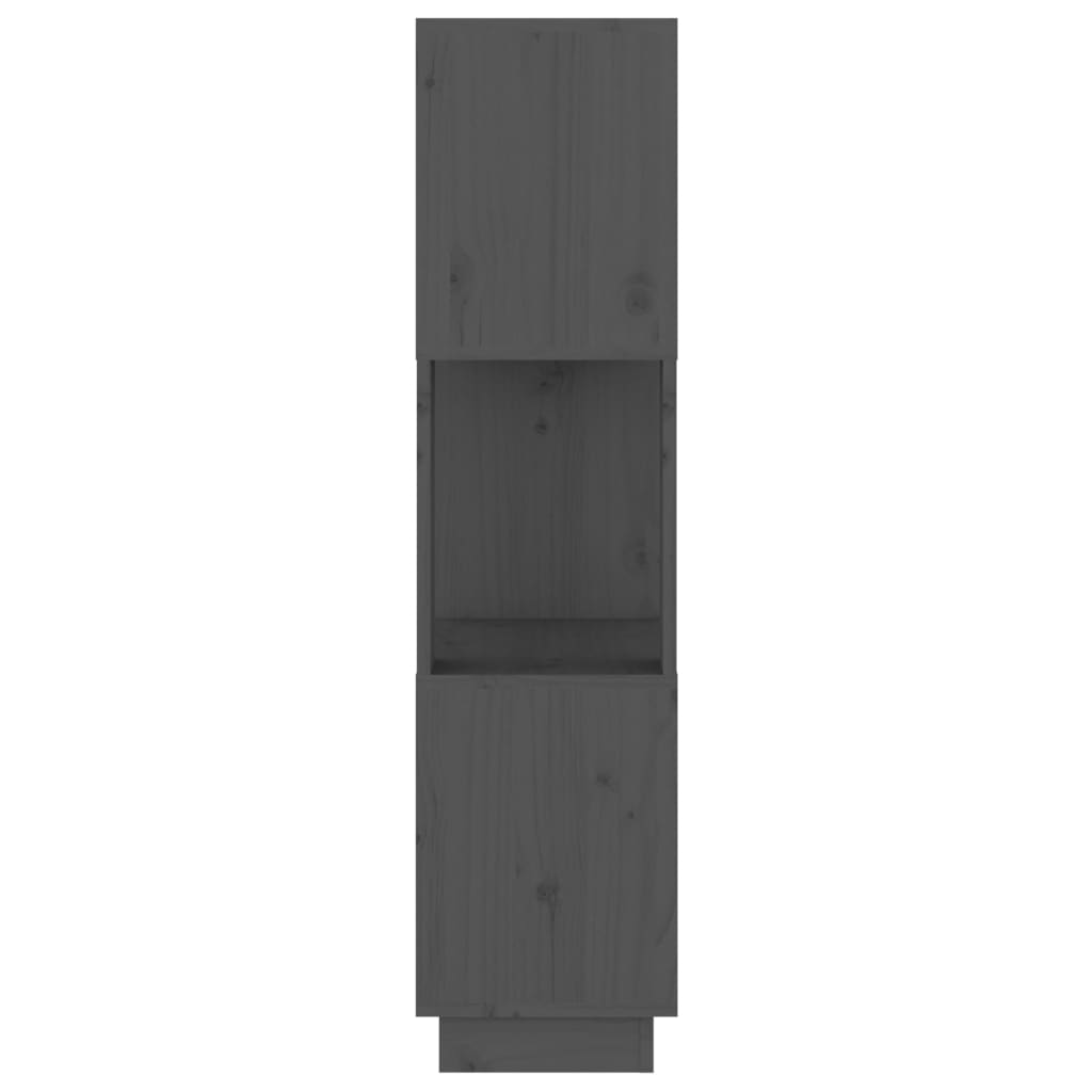 Boekenkast/Kamerscherm 51X25X101 Cm Massief Grenenhout Grijs