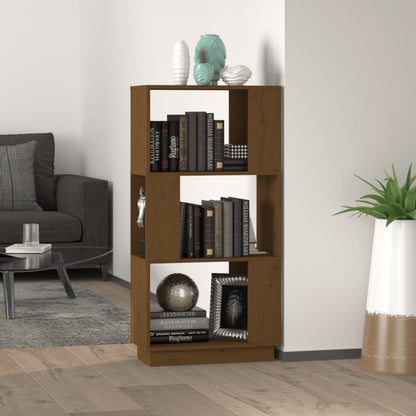 Boekenkast/Kamerscherm 51X25X101 Cm Grenenhout Honingbruin
