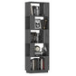 Boekenkast/Kamerscherm 51X25X163,5 Cm Massief Grenenhout Grijs