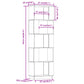 Boekenkast/Kamerscherm 51X25X163,5 Cm Grenenhout Honingbruin