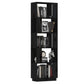 Boekenkast/Kamerscherm 51X25X163,5 Cm Massief Grenenhout Zwart