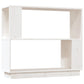 Boekenkast/Kamerscherm 80X25X70 Cm Massief Grenenhout Wit