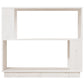 Boekenkast/Kamerscherm 80X25X70 Cm Massief Grenenhout Wit