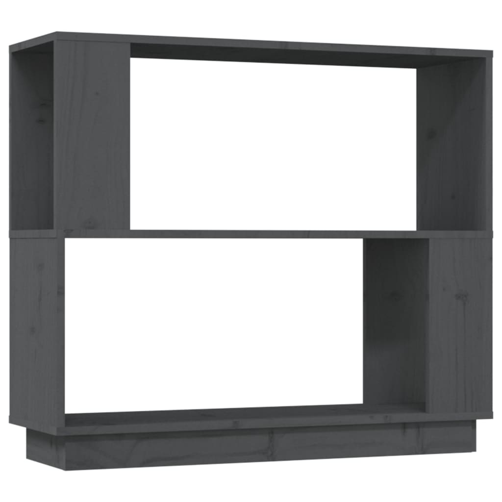 Boekenkast/Kamerscherm 80X25X70 Cm Massief Grenenhout Grijs