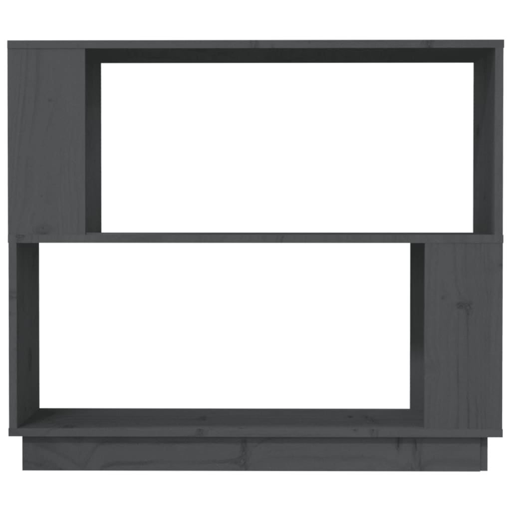 Boekenkast/Kamerscherm 80X25X70 Cm Massief Grenenhout Grijs