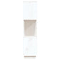 Boekenkast/Kamerscherm 80X25X101 Cm Massief Grenenhout Wit