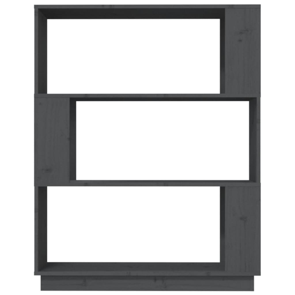 Boekenkast/Kamerscherm 80X25X101 Cm Massief Grenenhout Grijs