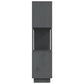 Boekenkast/Kamerscherm 80X25X101 Cm Massief Grenenhout Grijs