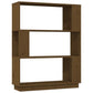 Boekenkast/Kamerscherm 80X25X101 Cm Massief Hout Honingbruin
